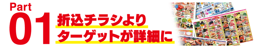 折込チラシよりターゲットが詳細に